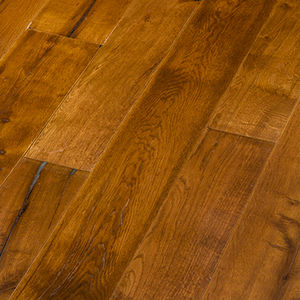 engineered parquet floor / glued / oiled / PEFC-certified