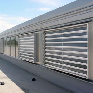 Grille d'aération en aluminium - Blanc - 335x130 mm - Abri Services