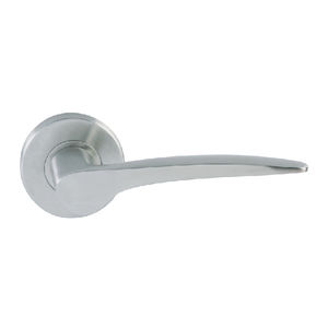 door handle / brushed stainless steel / minimalist design / home