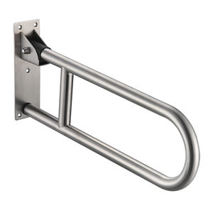 stainless steel grab bar / U-shaped / wall-mounted / commercial