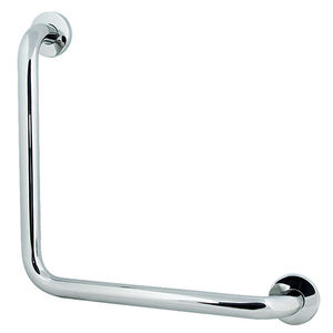 stainless steel grab bar / L-shaped / corner / wall-mounted