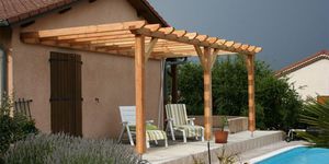 wall-mounted pergola
