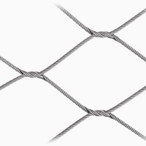 wire interior fitting mesh / for exterior fittings / stainless steel / diamond mesh