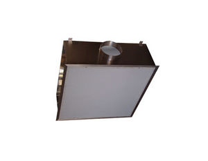 built-in displacement air diffuser / ceiling / rectangular