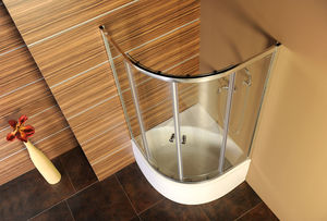 corner bathtub-shower combination
