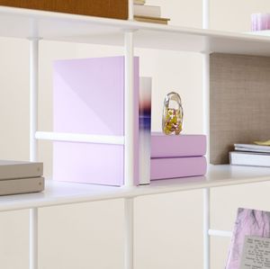 lacquered aluminum bookend