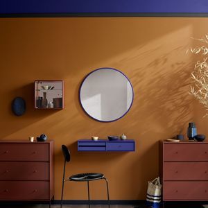 wall-mounted mirror