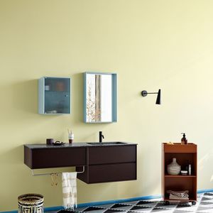 wall-mounted mirror