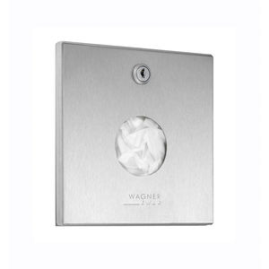 wall sanitary bag dispenser / stainless steel / commercial