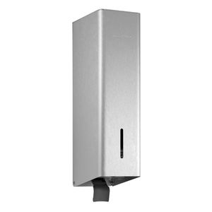 commercial soap dispenser / wall-mounted / stainless steel / manual