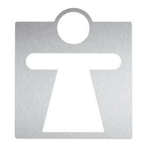 stainless steel door pictogram