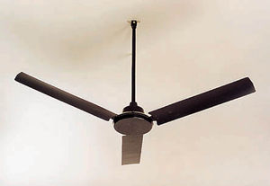 ceiling fan / industrial / metal