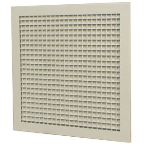galvanized steel ventilation grill / anodized aluminum / rectangular / square