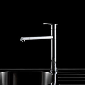 chromed metal mixer tap / kitchen / 1-hole