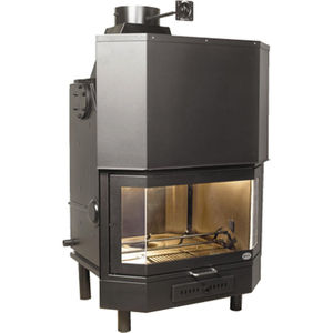 closed wood hearth