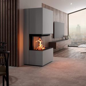 wood-burning fireplace