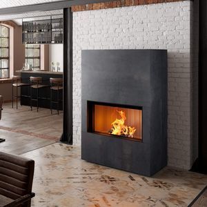 wood-burning fireplace