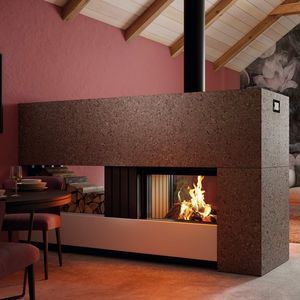 closed wood hearth