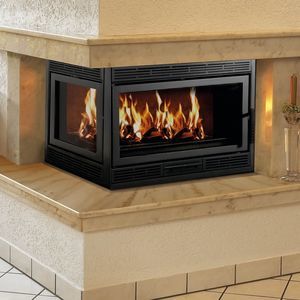 corner fireplace insert