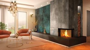 corner fireplace insert