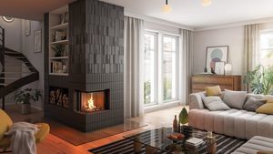 corner fireplace insert