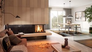 corner fireplace insert