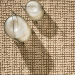contemporary rug / plain / wool / cotton