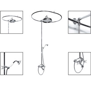 wall-mounted shower set