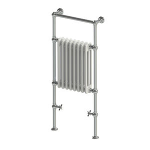 Hot water towel radiator - BLEU PROVENCE - electric / traditional / brass