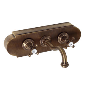 wall-mounted double-handle mixer tap 1