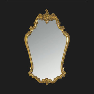 wall-mounted bathroom mirror / classic / metal