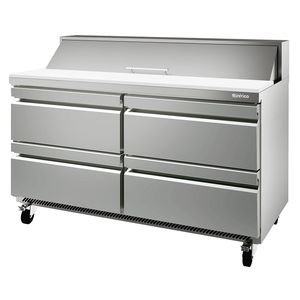 commercial salad prep unit
