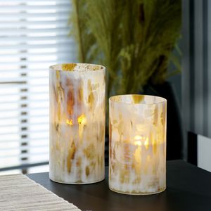 blown glass candle holder