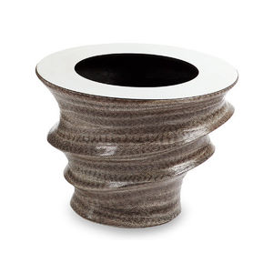 original design vase / stainless steel / snake skin