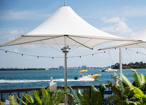 commercial patio umbrella / fabric / aluminum / stainless steel