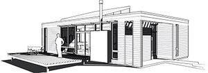 prefab house / modular / contemporary / energy-efficient