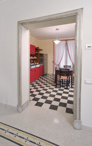 indoor tiles / floor / terrazzo / plain