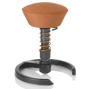 fabric office stool / for public spaces / central base