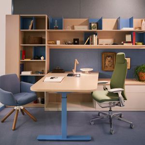 commercial desk and storage set