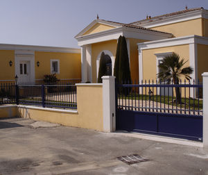 fence with panels