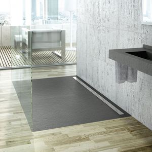 rectangular shower base / ready-to-tile / slate / custom