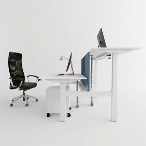 lacquered wood desk / metal / contemporary / for office