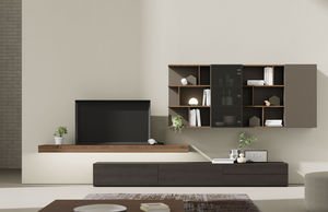 contemporary living room wall unit