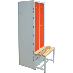 steel locker / for sports facilities / secure