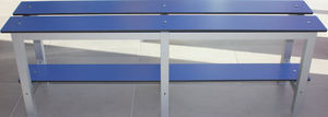traditional locker room bench