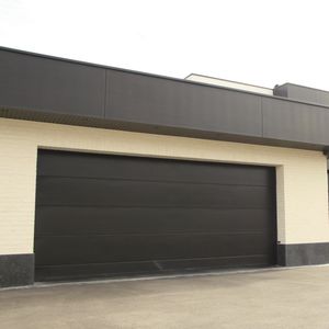 sectional garage doors / stainless steel / polyurethane foam / automatic