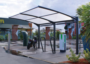 polycarbonate canopy cycle shelter