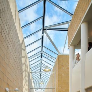 fixed glass roof