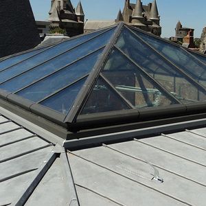 fixed glass roof