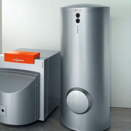 solar hot water cylinder / floor / vertical / residential